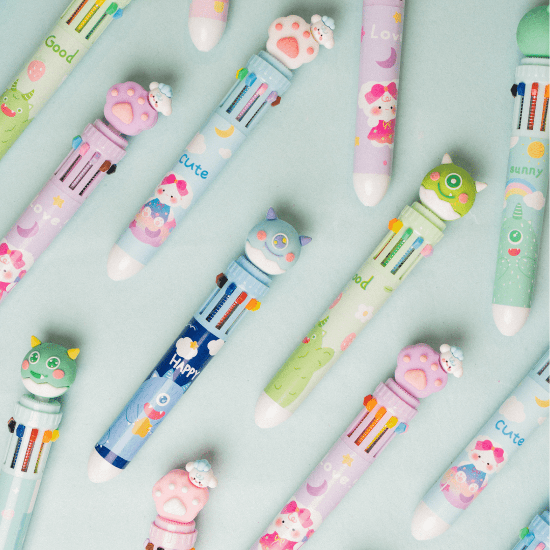 Spcae Multi Shade Cute Pen (Pack of 2) Pen
