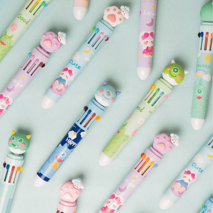 Spcae Multi Shade Cute Pen (Pack of 2) Pen