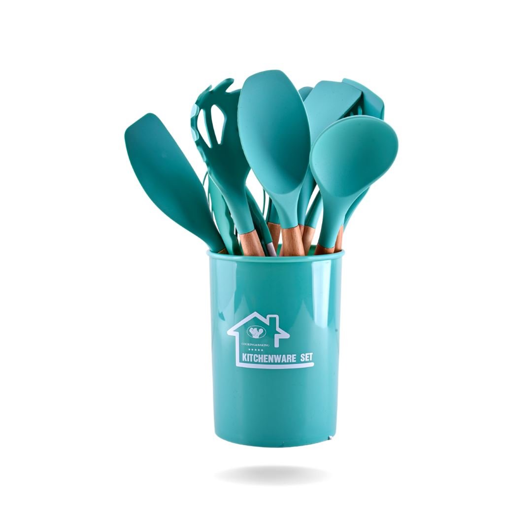 SILICONE SPATULA SET OF 12 Serving Cutlery