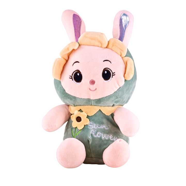 Cute Sunflower Bunny kawaii soft toy- green