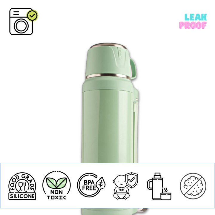 flask is foodgrade steel, non toxic, bpa free, safe for children