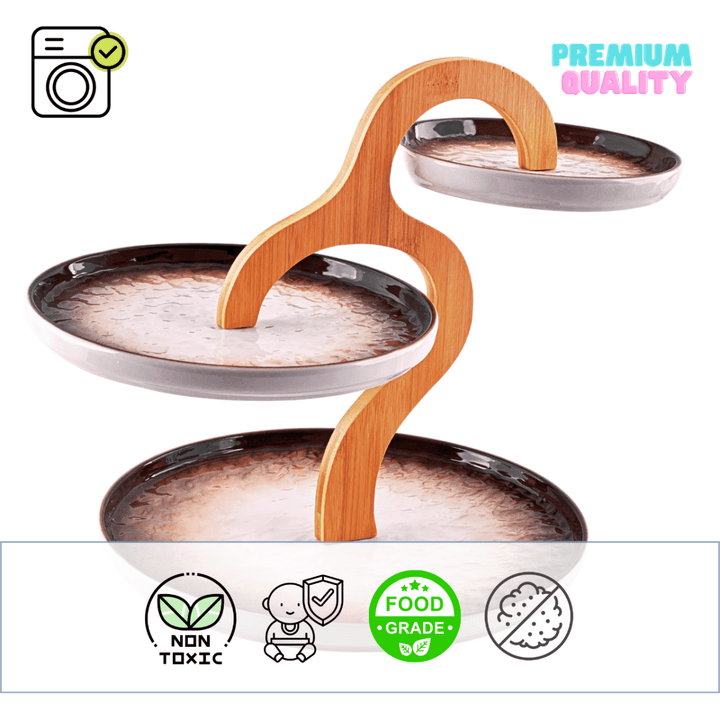 3 Tier Ceramic Tray Serving Trays and Bowls