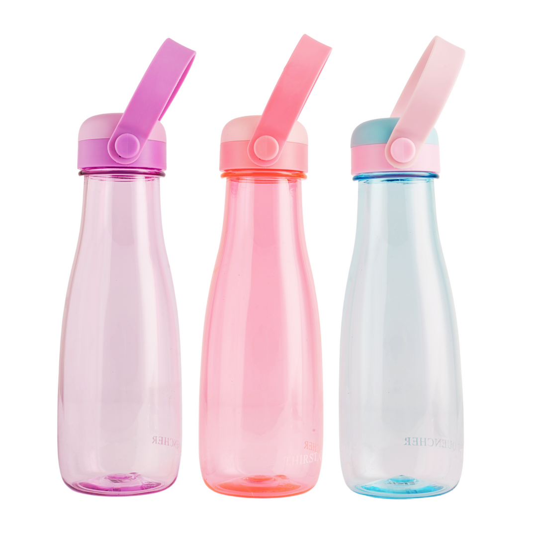 water bottles from candy floss stores