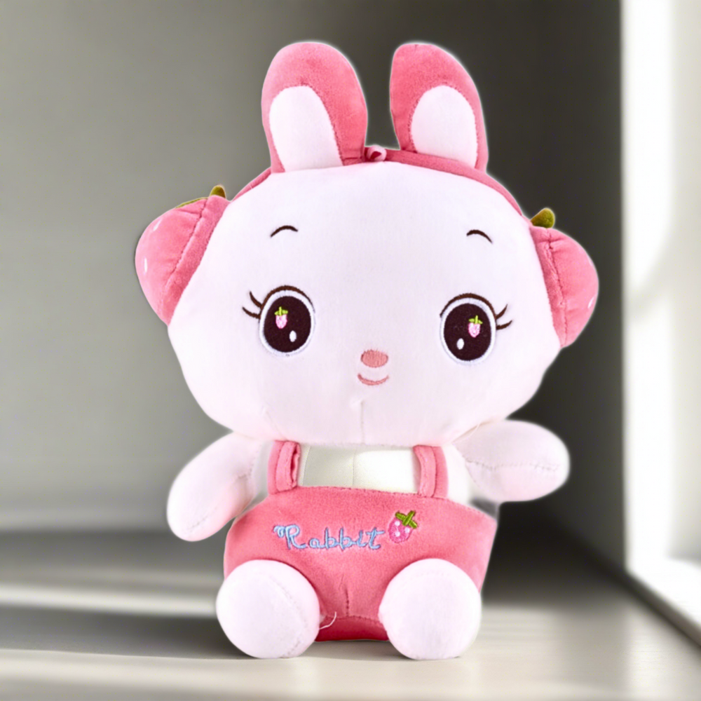 kawaii rabbit with headphones soft toy
