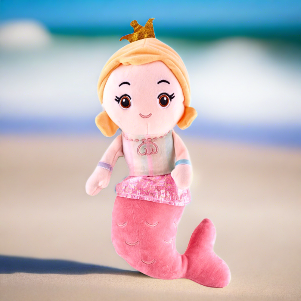Adorable mermaid plush toy, super soft and cuddly! Perfect for mermaid lovers and those seeking a kawaii plushie.