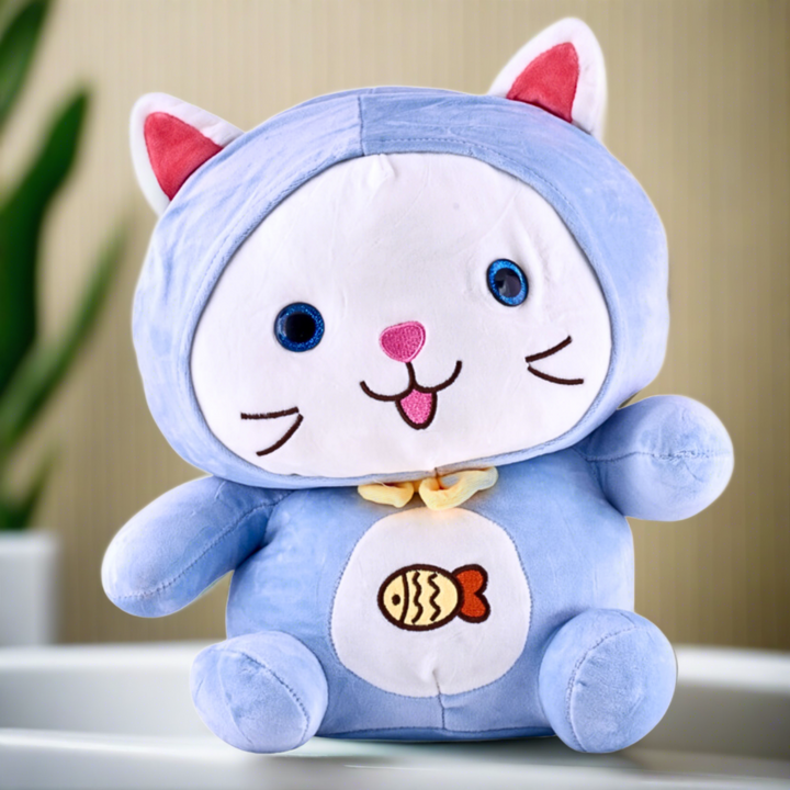 stuffed plush toy from candy floss - CAT - 50cm