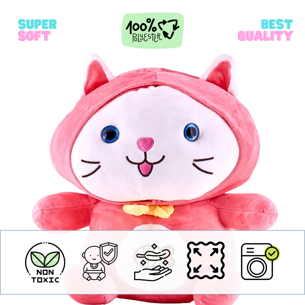 Cute Soft Toy - Pink stuffed animal cat