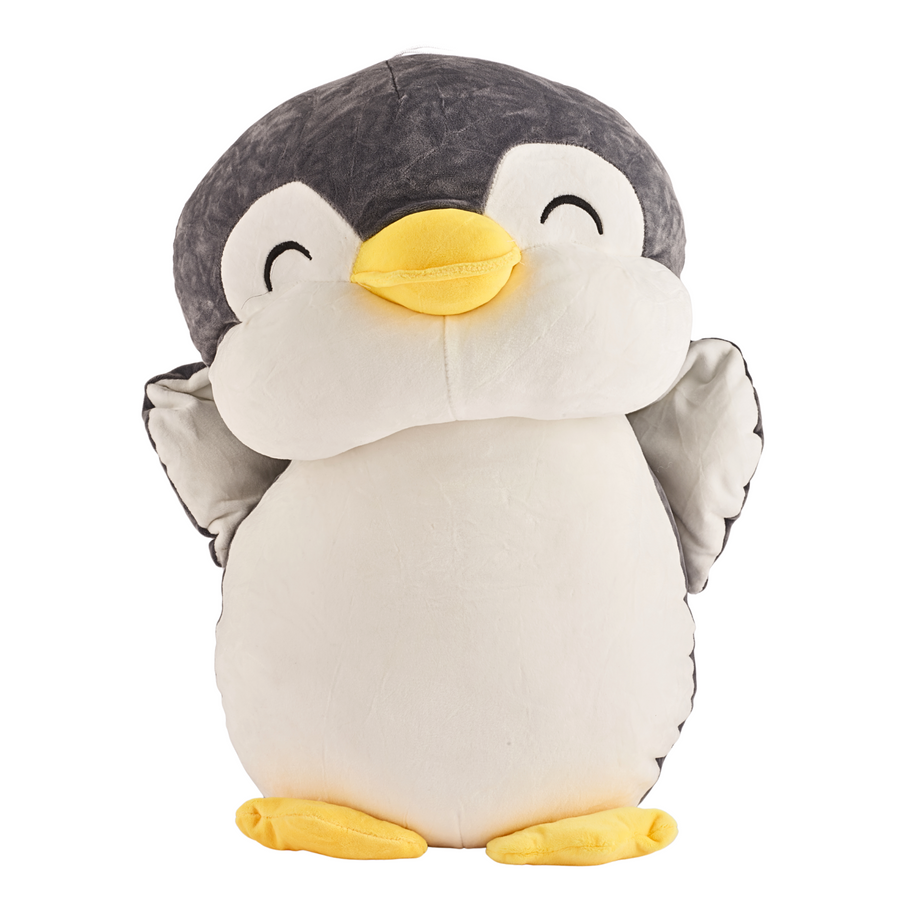 Soft and cuddly plush toy penguin named Molly From Candy Floss.  Made from 100% polyester fabric.