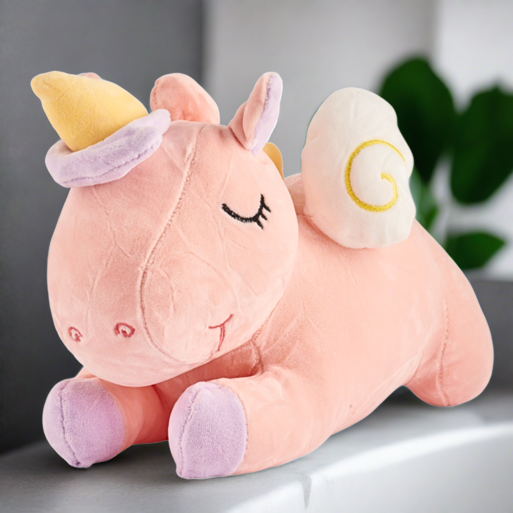 sleeping unicorn soft toy