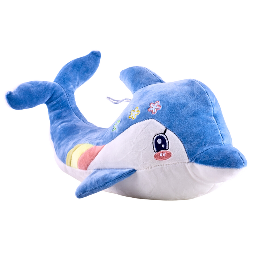 adorable dolphin plush toy from candy floss