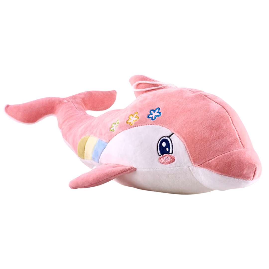 pink dolphin soft toy for kids
