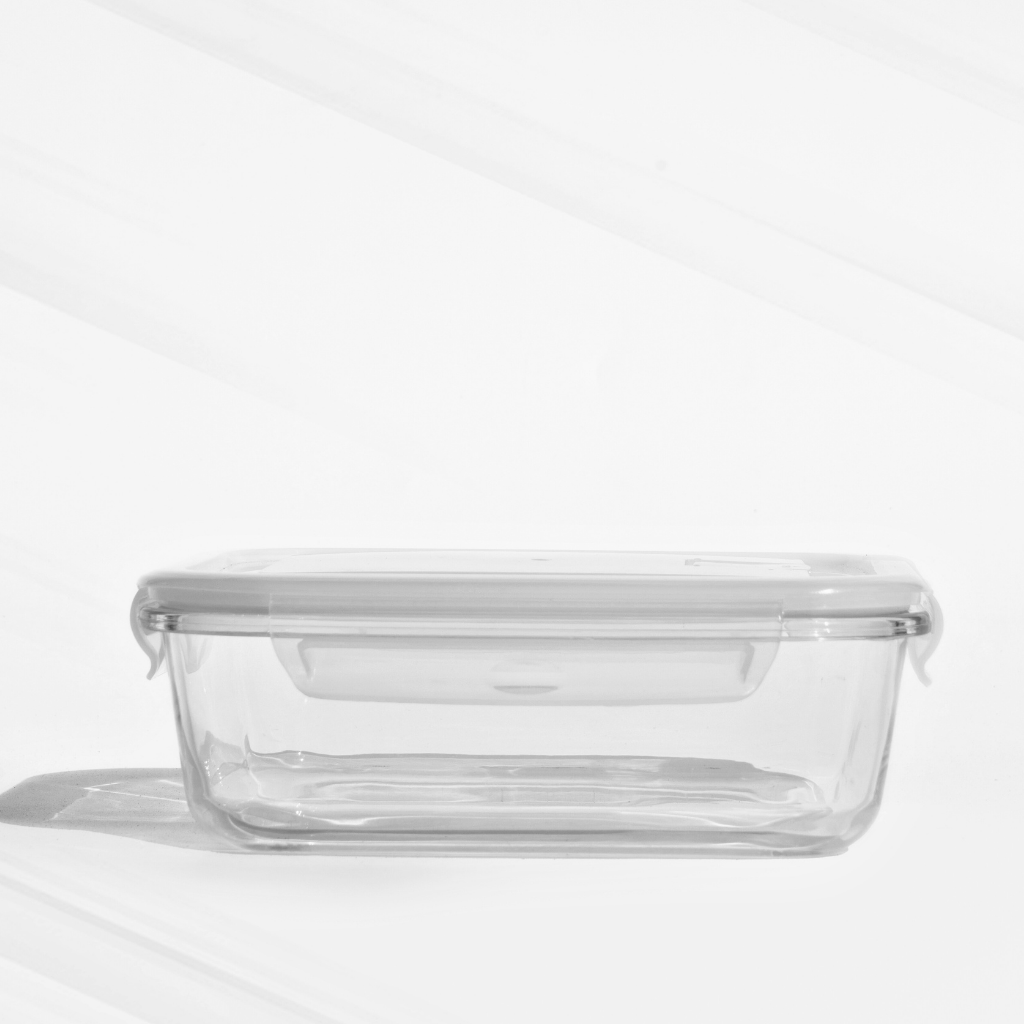 Airtight Borosilicate Glass Containers – Premium, Leakproof & Aesthetic! (Set of 3) Food Storage