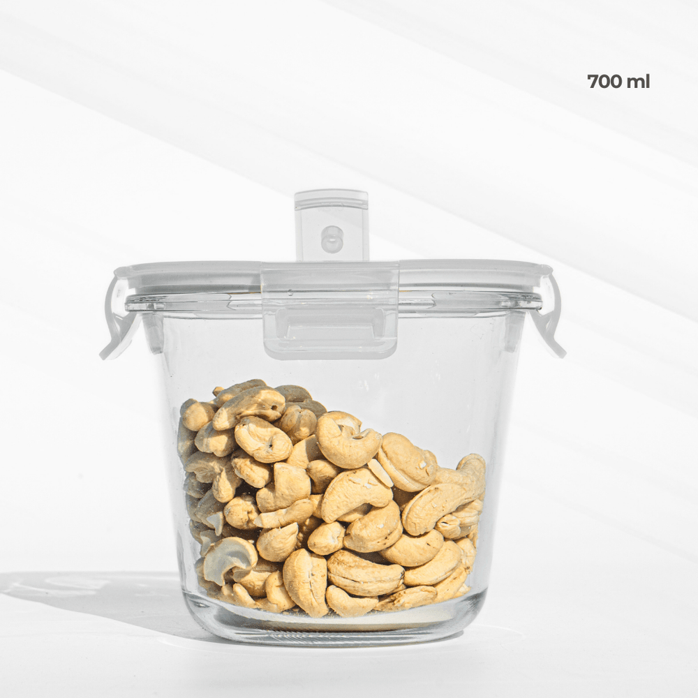 Airtight Glass Container – Stylish, Safe & Leakproof! Food Storage