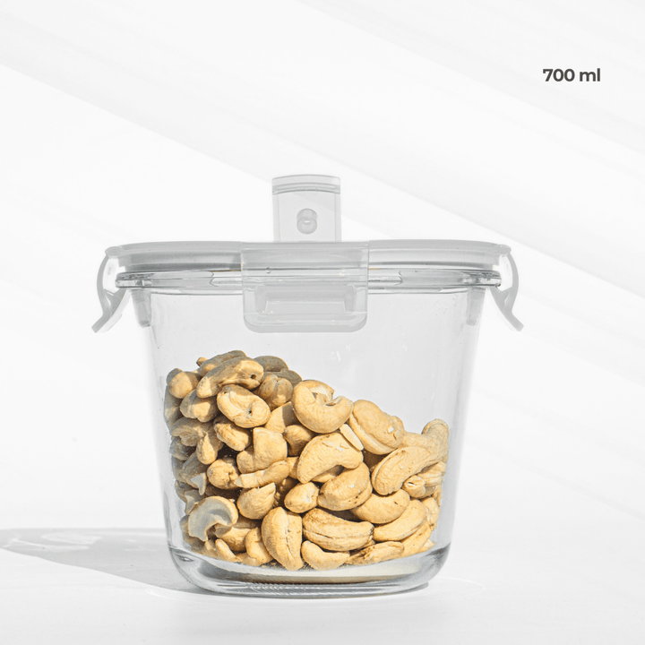 Airtight Glass Container – Stylish, Safe & Leakproof! Food Storage