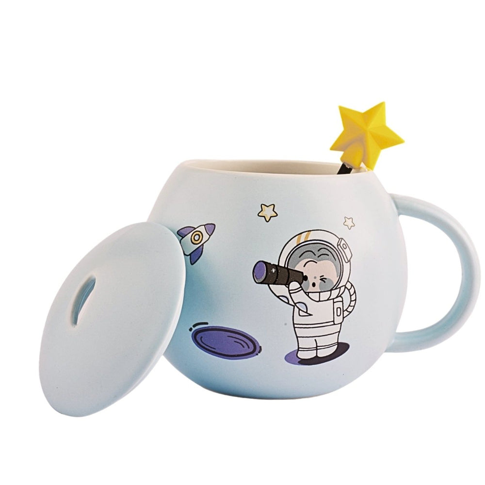 Ceramic Space Mug With Lid Ceramic Mug