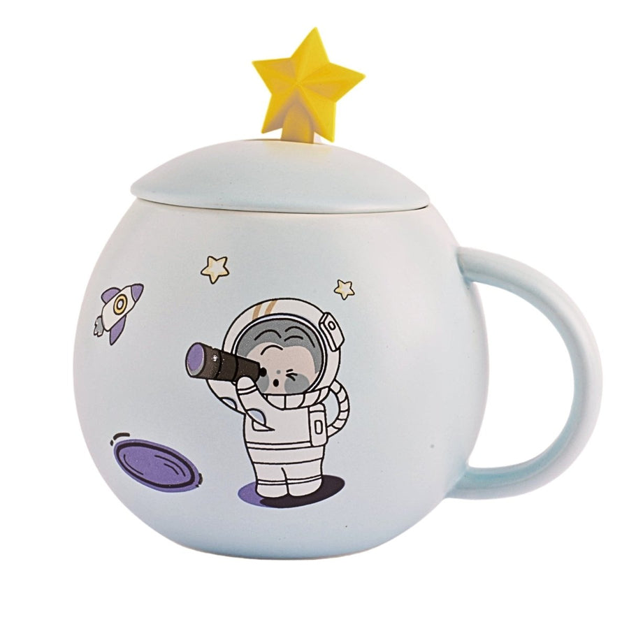 Ceramic Space Mug With Lid Ceramic Mug