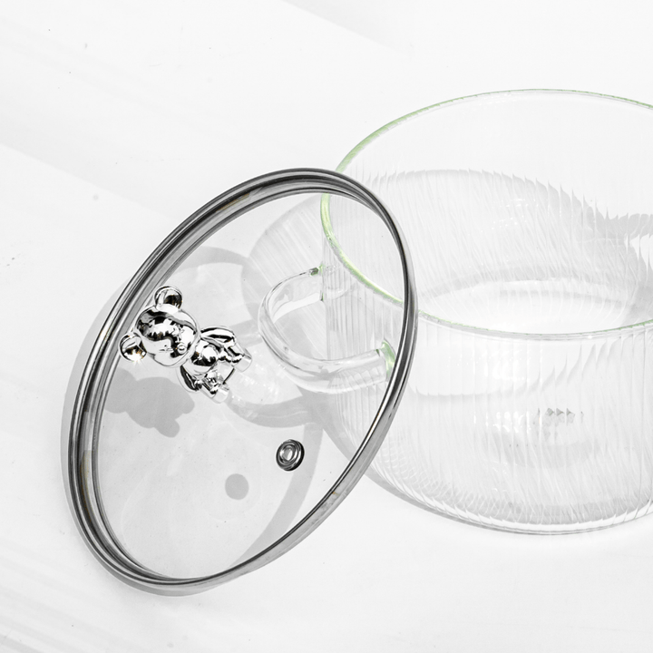 Classic Glass Cooking Pot With Lid Kettle