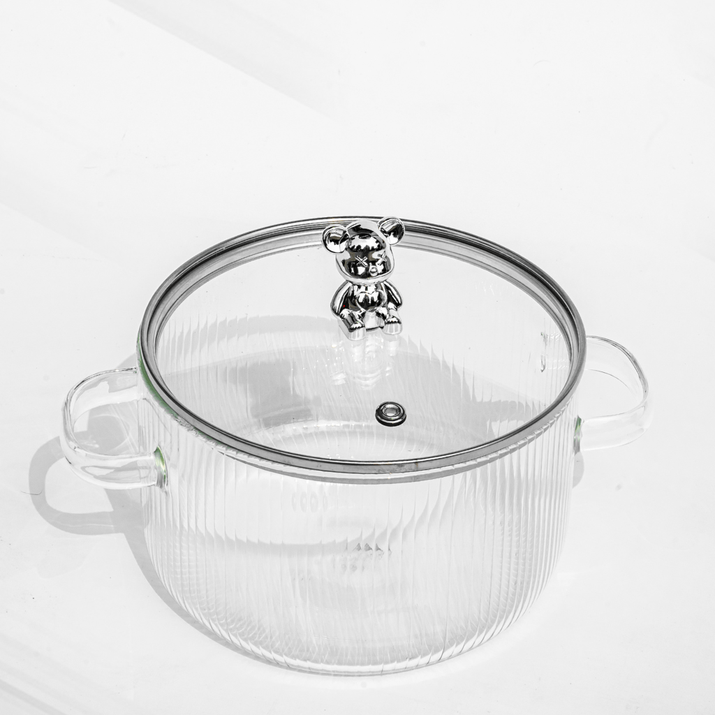 Classic Glass Cooking Pot With Lid Kettle