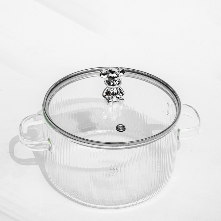 Classic Glass Cooking Pot With Lid Kettle