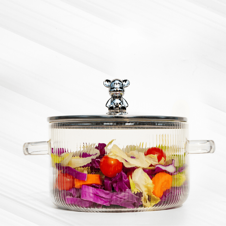 Classic Glass Cooking Pot With Lid Kettle