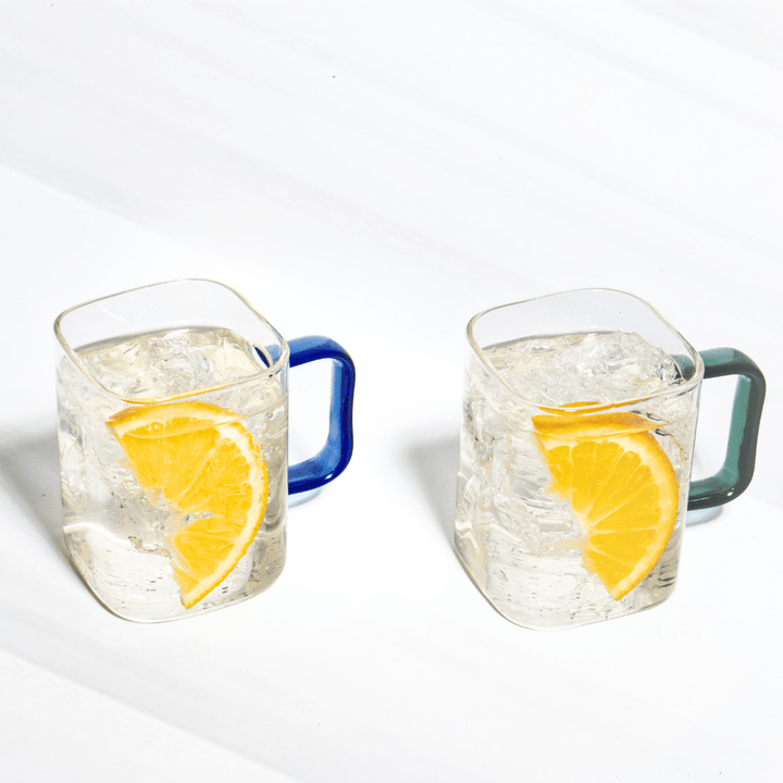 Classic Glass Mug - Set of 2 Glass Mugs