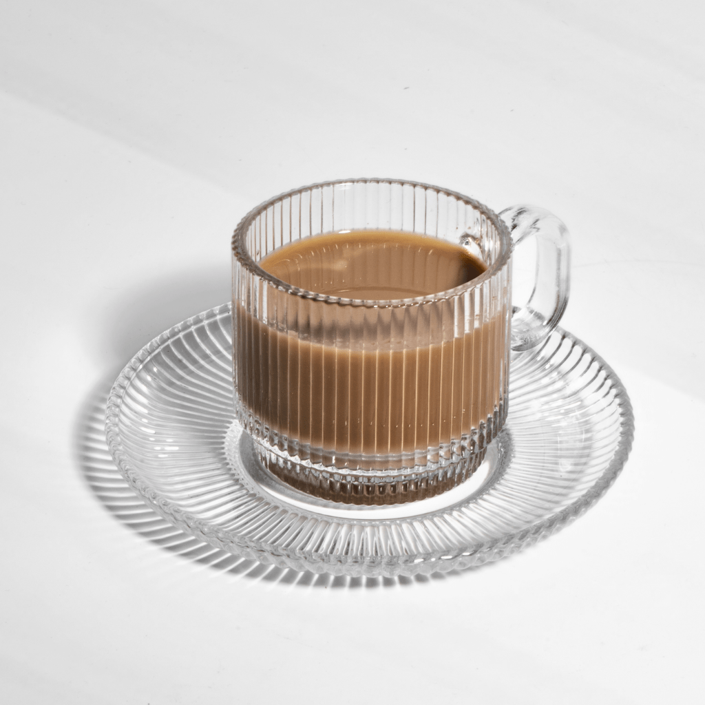 Classic Luxe – 12 - Piece Textured Tea Cup Set Cup and Saucer