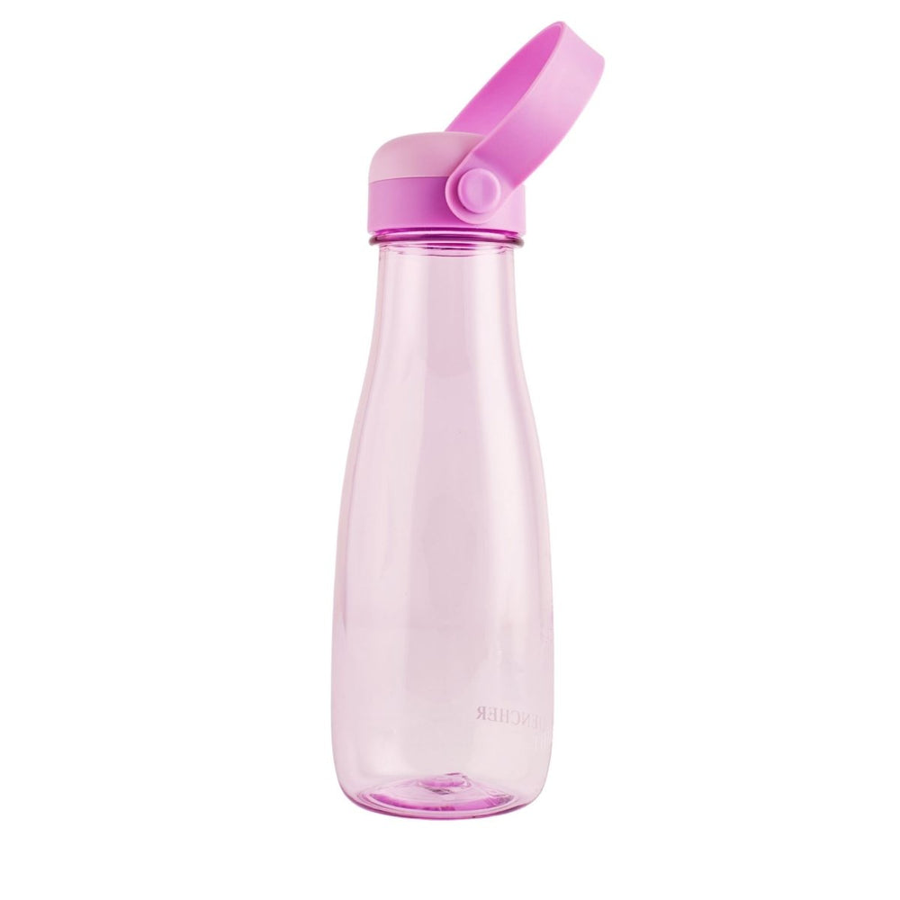 Clear Water Bottle with Pastel Silicone Holder Plastic Bottle