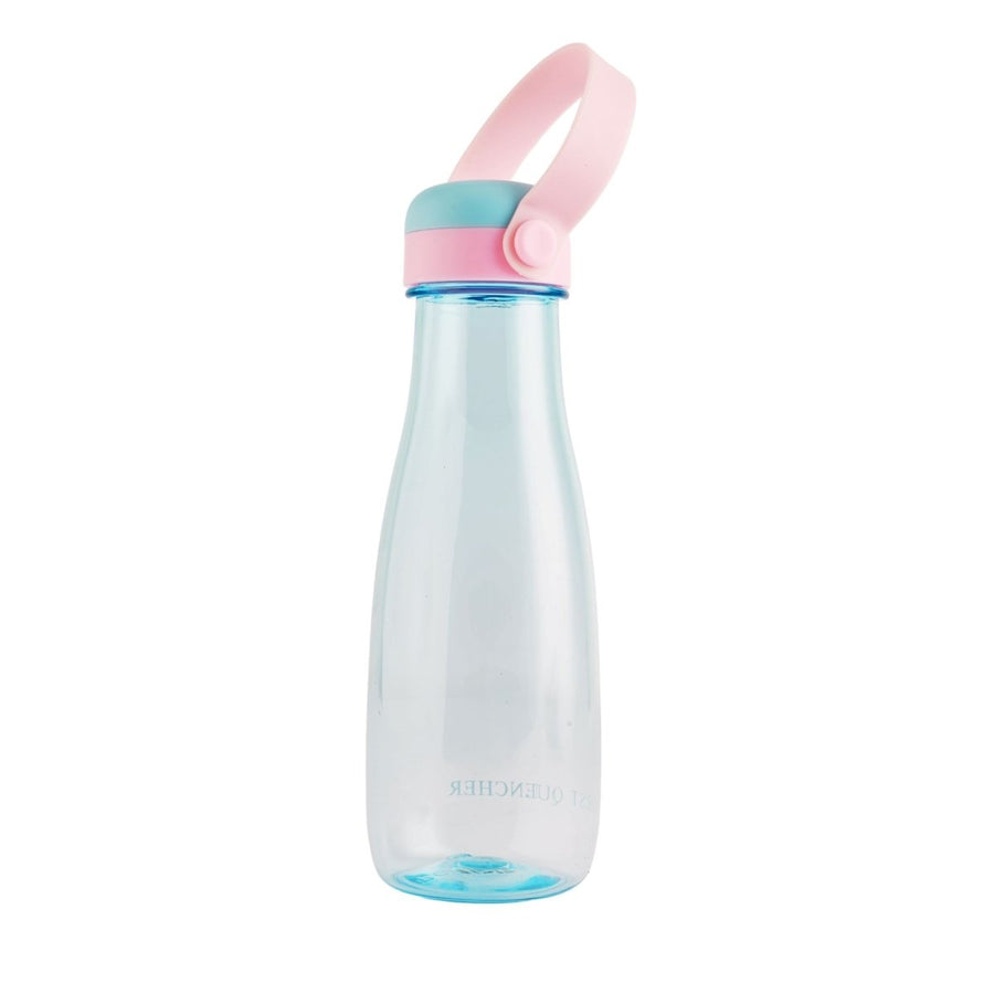 Clear Water Bottle with Pastel Silicone Holder Plastic Bottle