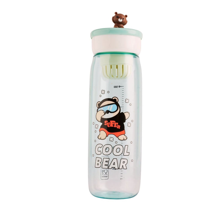 Cool Bear Water Bottle with Infuser Plastic Bottle