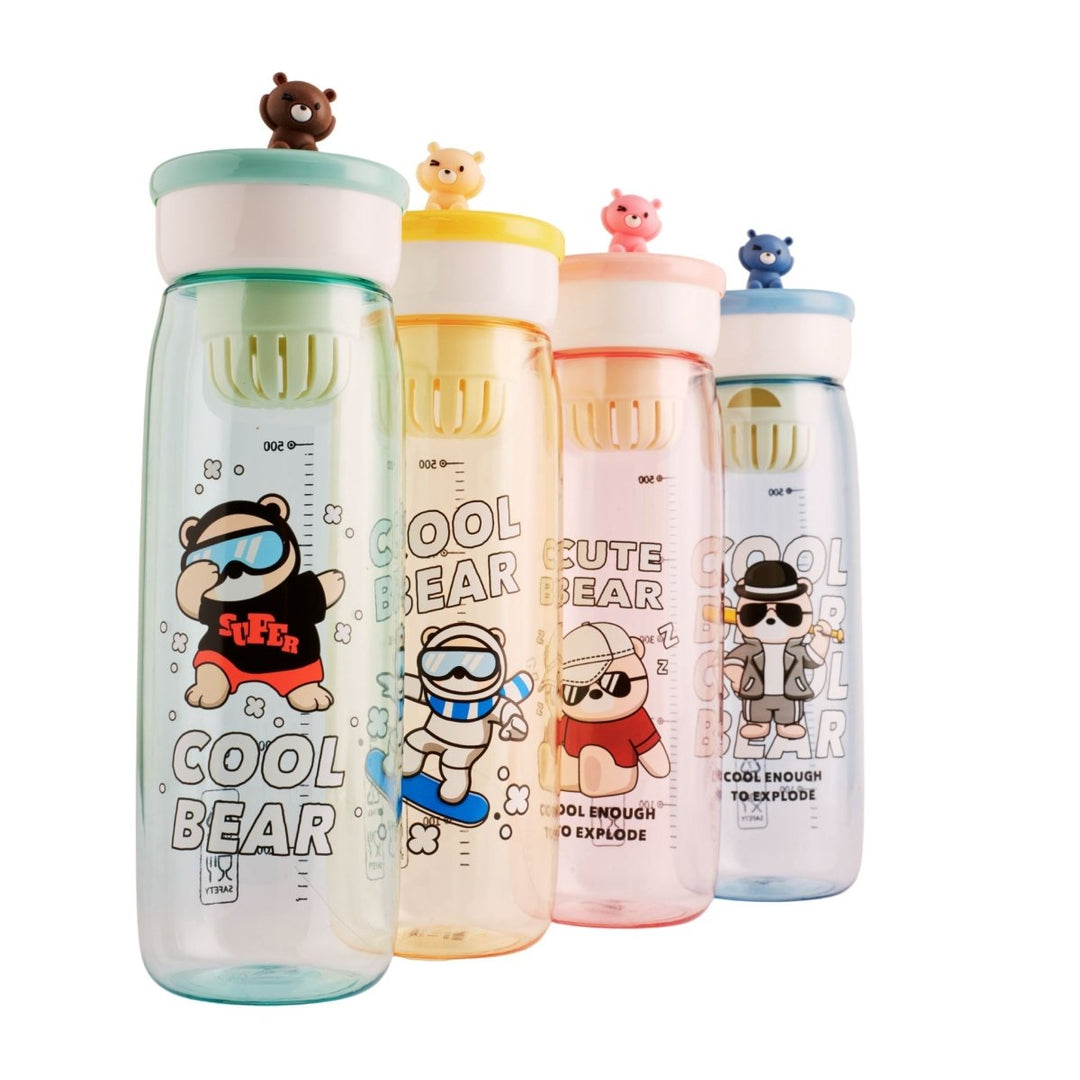 Cool Bear Water Bottle with Infuser Plastic Bottle