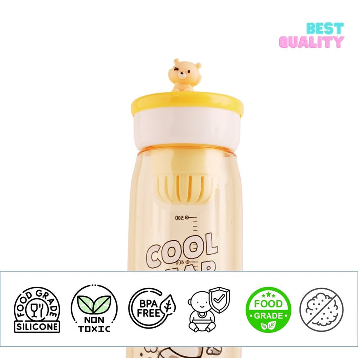 Cool Bear Water Bottle with Infuser Plastic Bottle