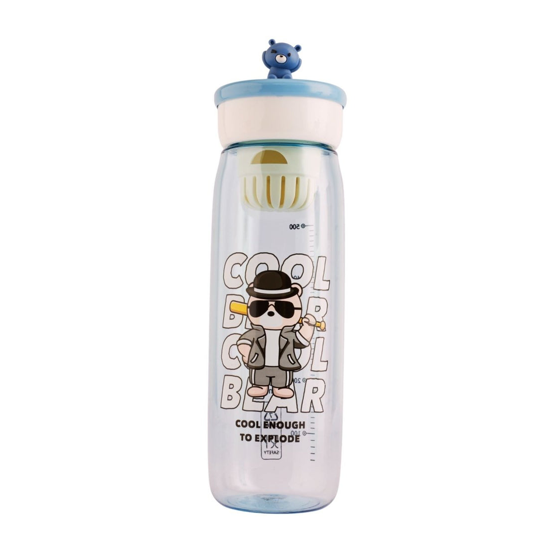 Cool Bear Water Bottle with Infuser Plastic Bottle