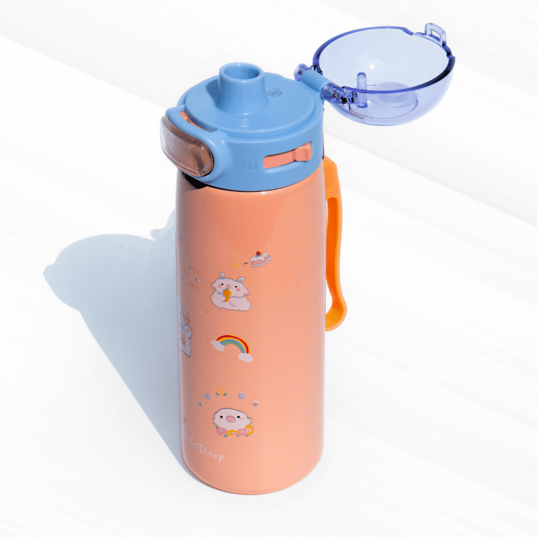 Cute Cartoon Printed Flask | Leakproof & Portable Flasks