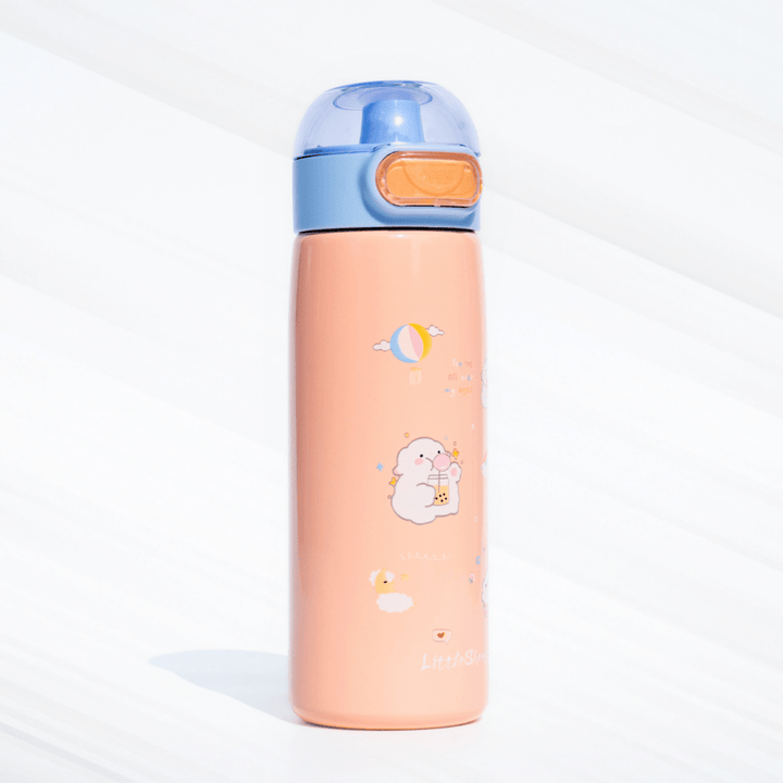 Cute Cartoon Printed Flask | Leakproof & Portable Flasks