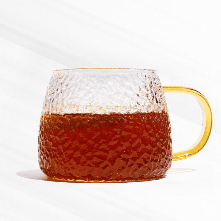 Dotted Textured Glass Mug : Crystal Clear Joy Glass Mugs