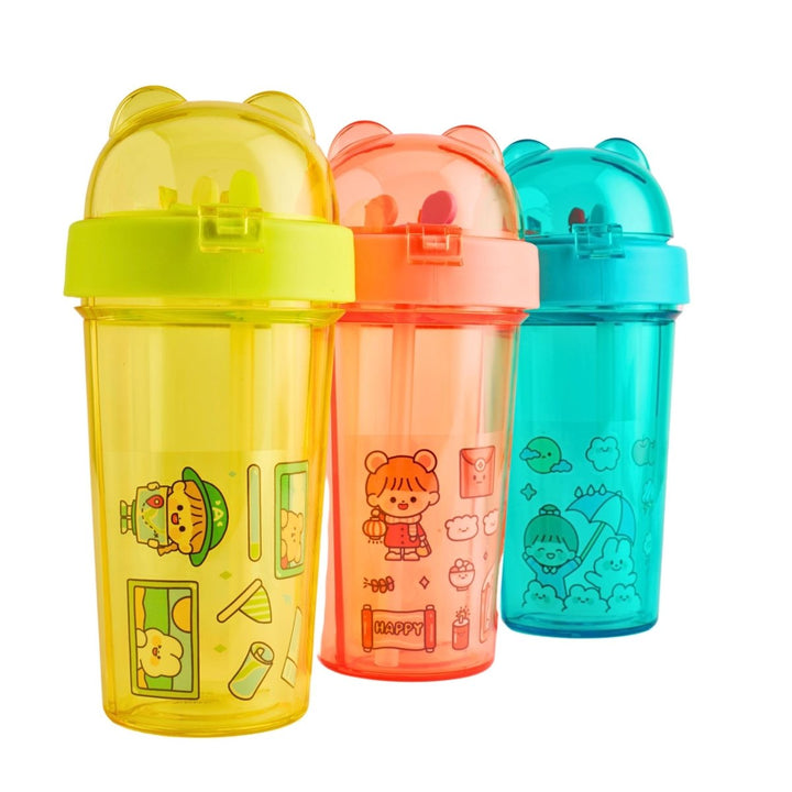 Double Sipper With Cute Design Sipper