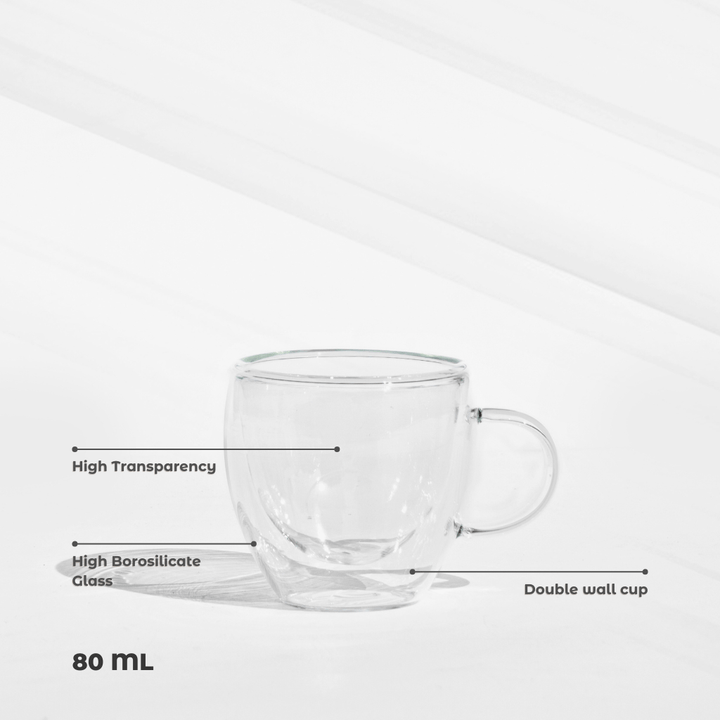 Double - Wall Glass Mug – Trendy & Heat - Proof Glass Mugs