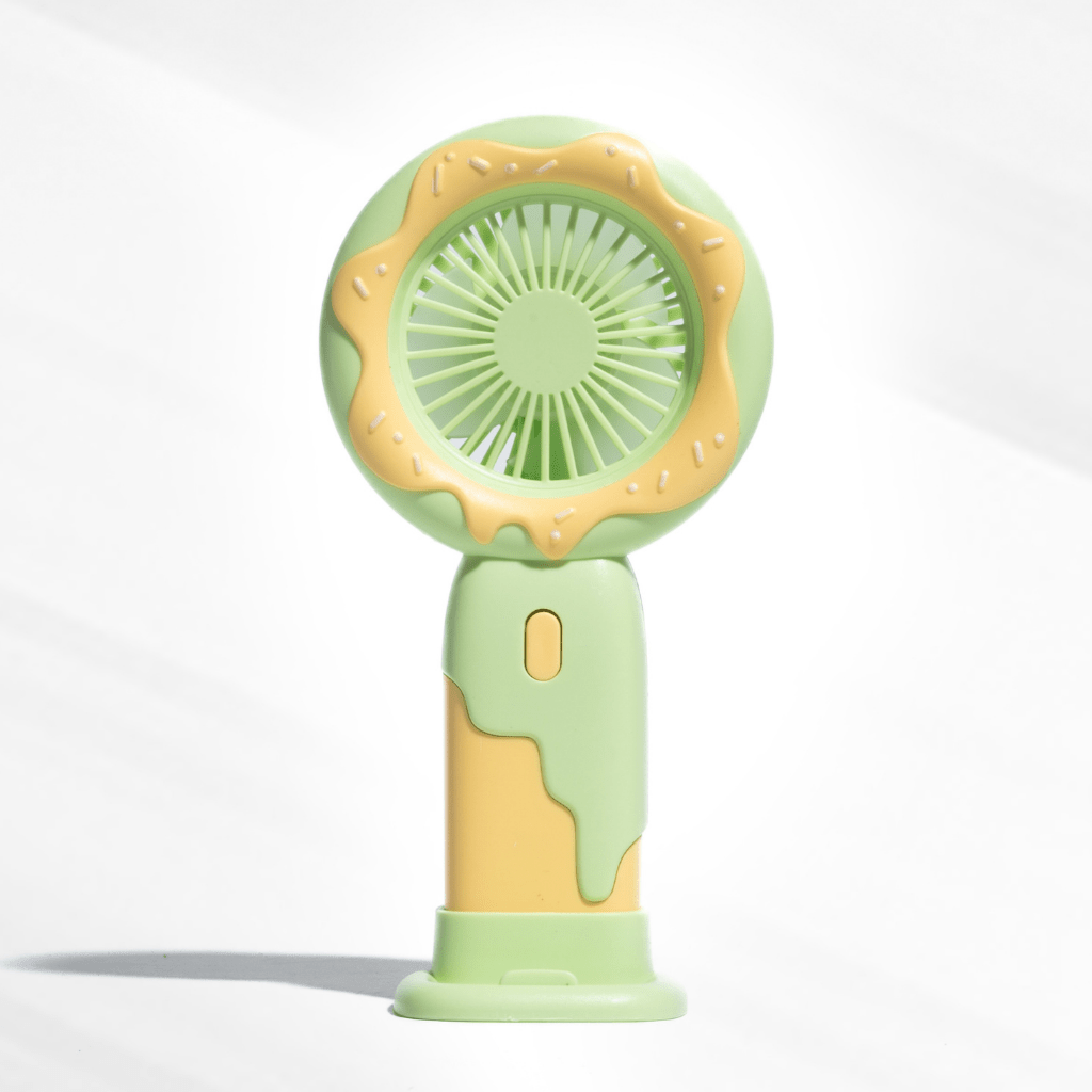 Doughnut Fan with Phone Stand - Green Fans