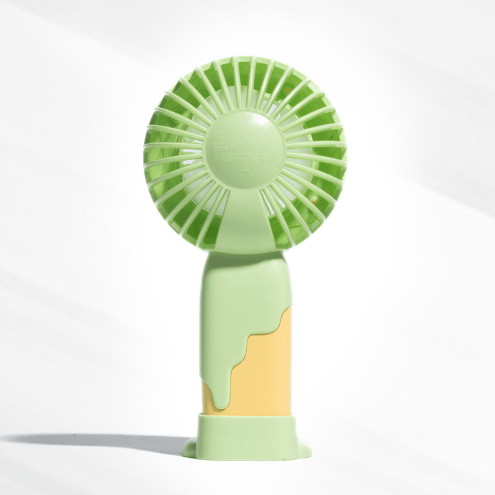 Doughnut Fan with Phone Stand - Green Fans