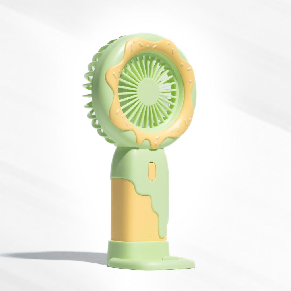Doughnut Fan with Phone Stand - Green Fans