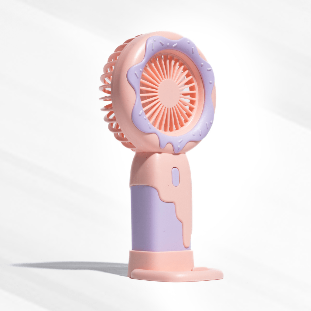 Doughnut Fan with Phone Stand - Pink Fans