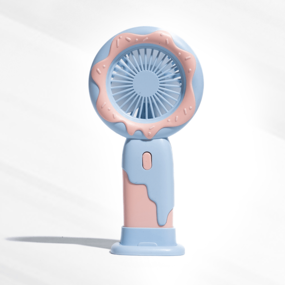 Doughnut Fan with Phone Stand - Purple Fans