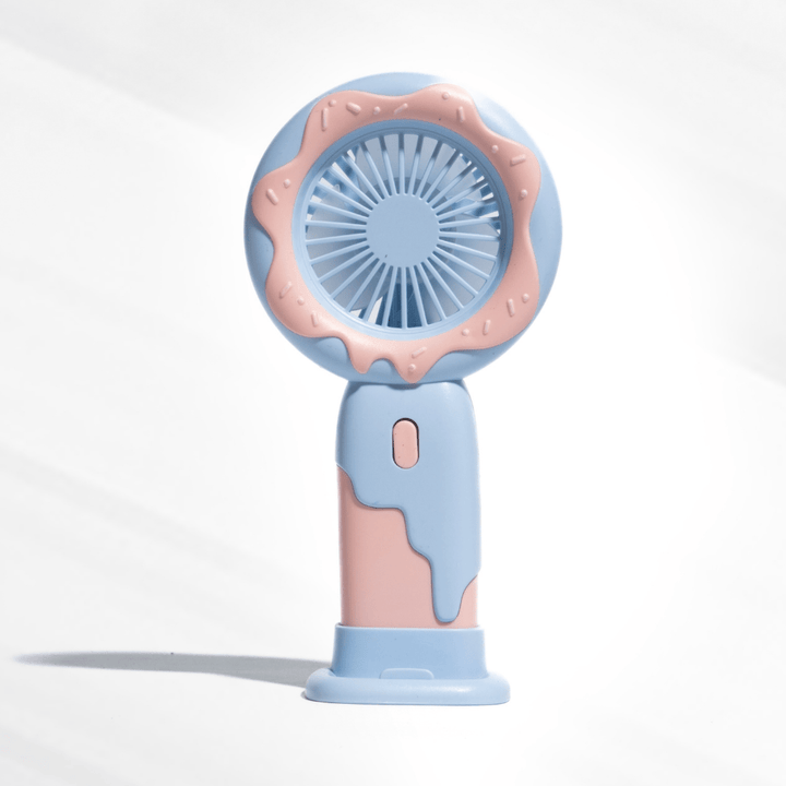 Doughnut Fan with Phone Stand - Purple Fans