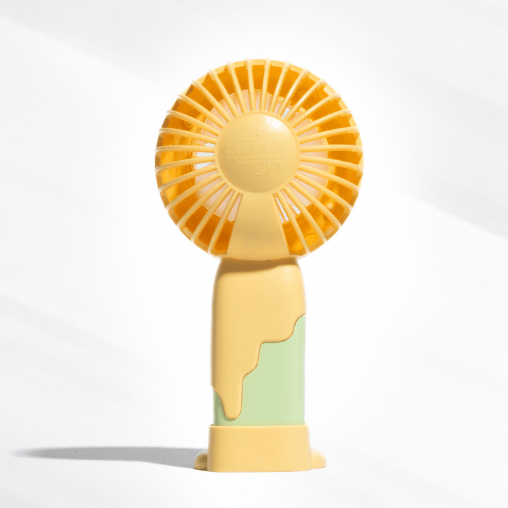 Doughnut Fan with Phone Stand - Yellow Fans