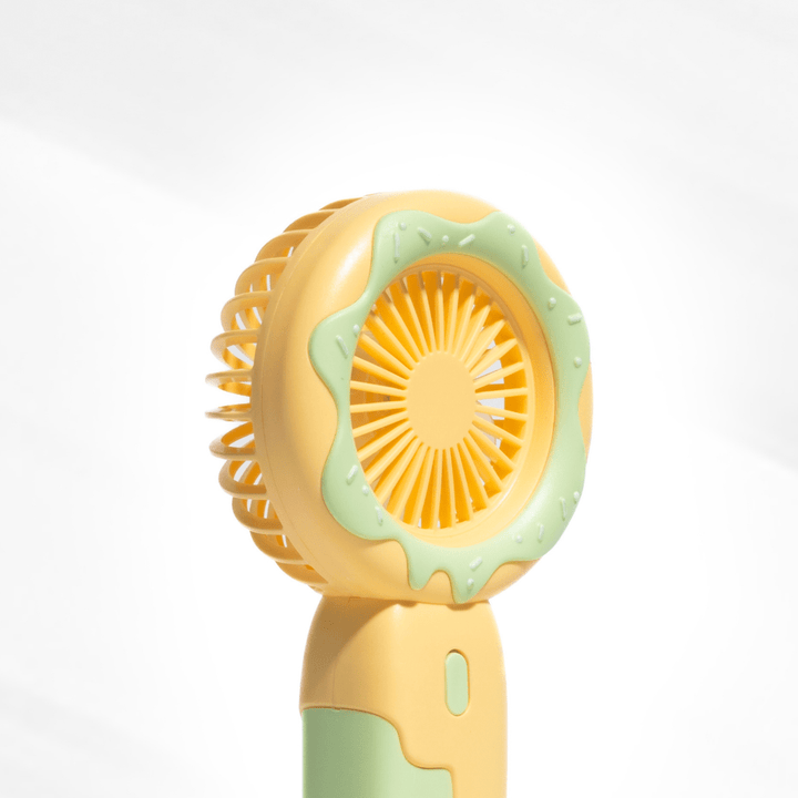 Doughnut Fan with Phone Stand - Yellow Fans