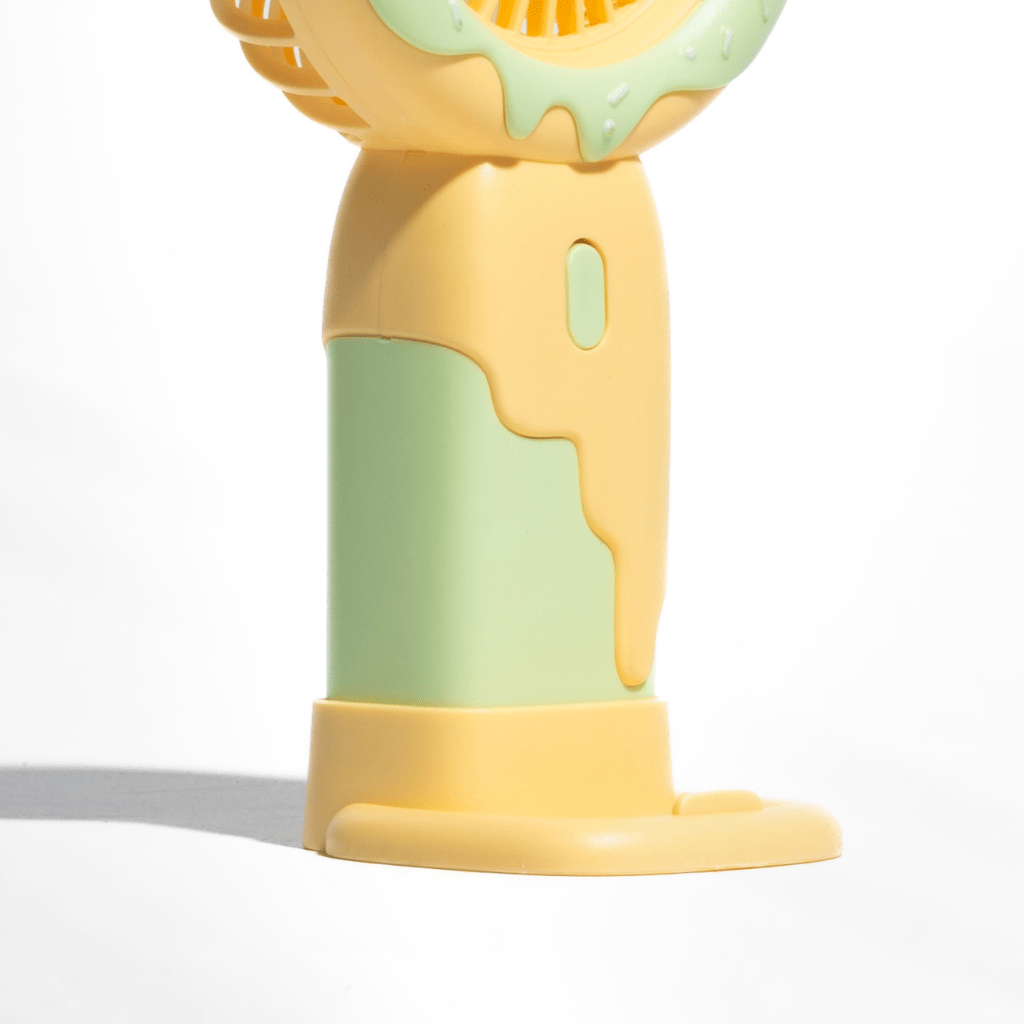 Doughnut Fan with Phone Stand - Yellow Fans