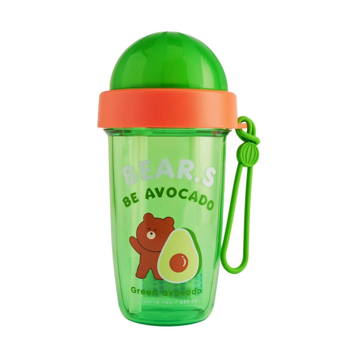 Dual Delight: 2 - in - 1 Sipper Bottle with Cute Prints Sipper