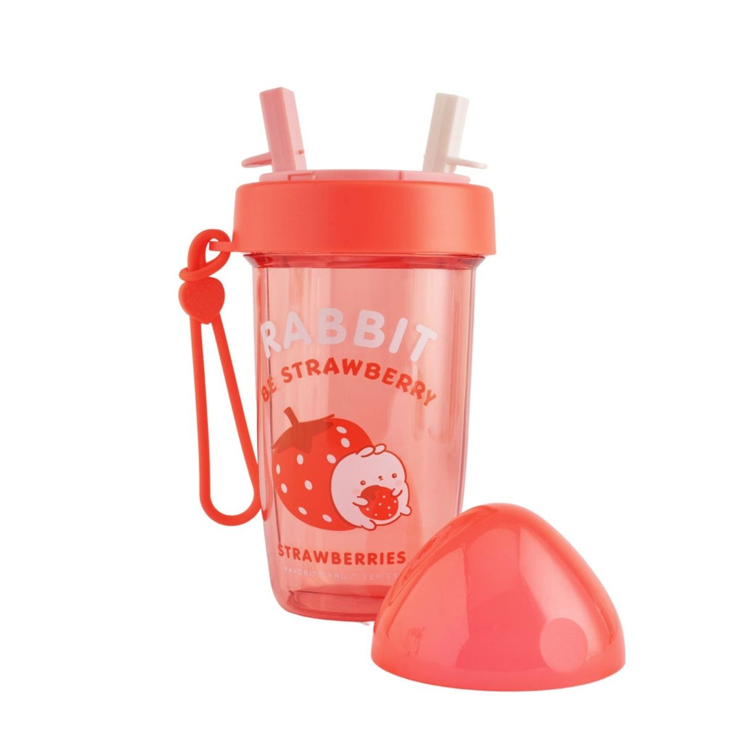 Dual Delight: 2 - in - 1 Sipper Bottle with Cute Prints Sipper