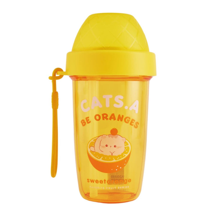 Dual Delight: 2 - in - 1 Sipper Bottle with Cute Prints Sipper