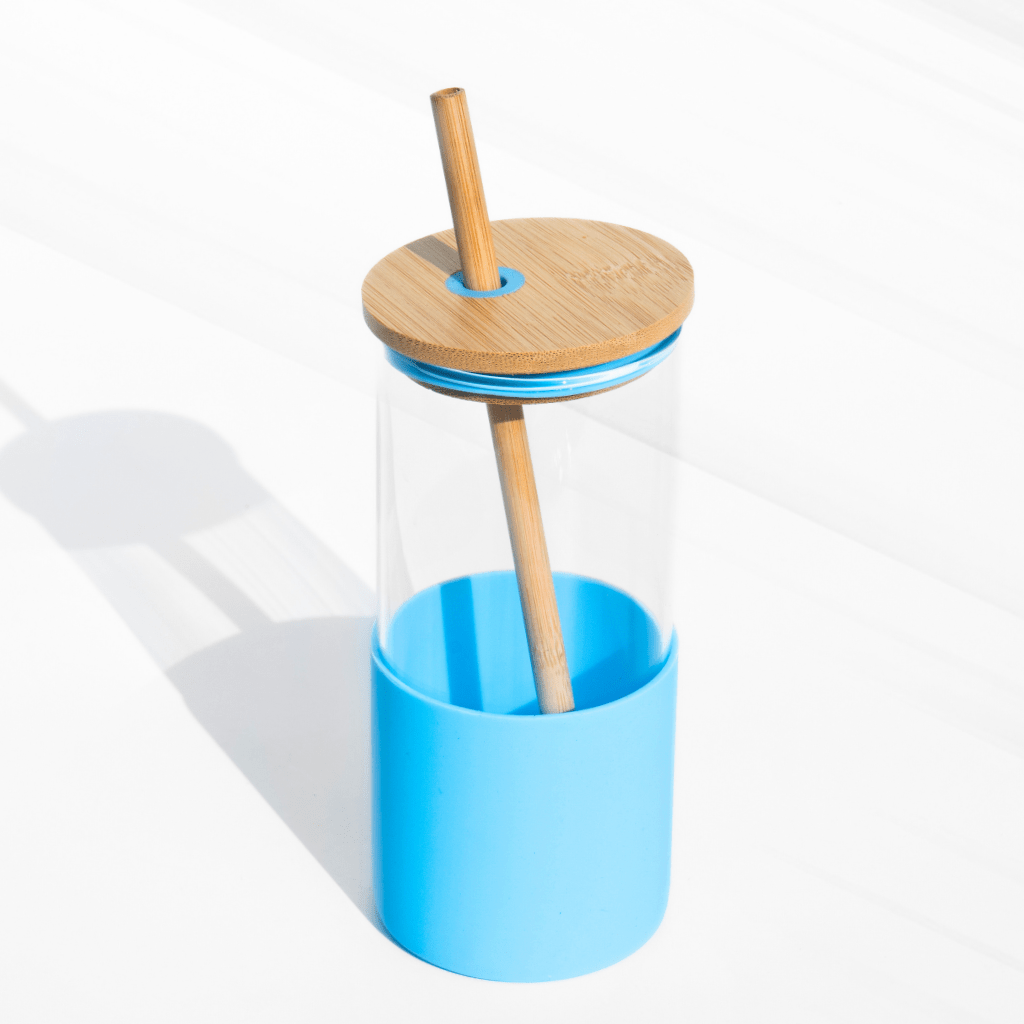 Eco Glass Sipper – Bamboo Lid & Straw | Sustainable & Stylish masson jar